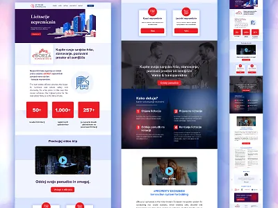 Real estate landing page design building real estate uxigers