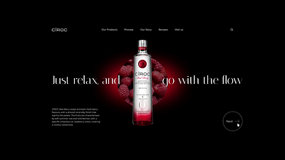 Website Design for Ciroc Vodka alcohol web page alcohol website design brand brand identity branding design graphic design ui ui ux ui ux design ux visual identity vodka web page web page web page design website design
