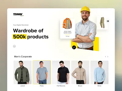RWW - Product design agency cloth clothing corporate wear design ecommerce fashion fashion wear man ui ux web website website design woman workwear