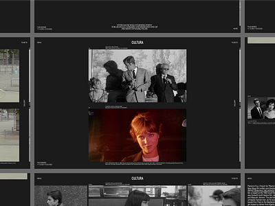 Film Series exploration 02 design films layout typogaphy ui ux web website