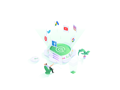 Illustration API soc media for fintech isometric api isometric data isometric finance isometric fintech isometric platform isometric soc media