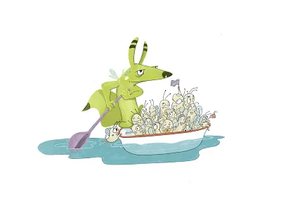 One way ticket art book ill illustration kidsbook print