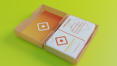 Business Card 3d blender graphic design