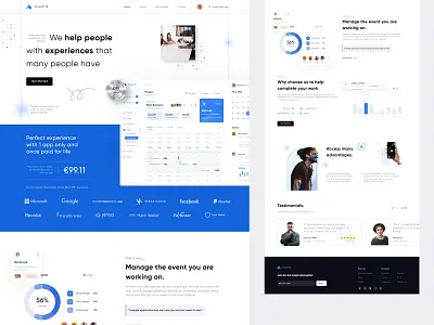 Aventik Landing Page 📅 aventik board calendar dashboard event footer header landing page manage marketing plan reports saas sales statistic task timeline web web app website