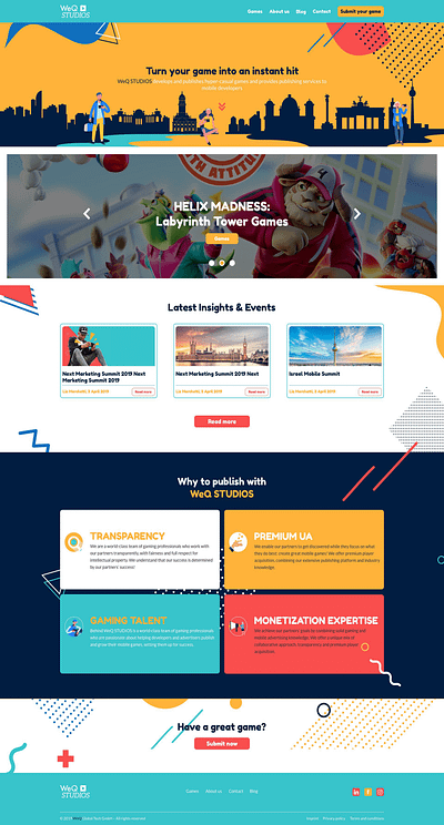 Gaming Influencer Agency - Web Design by Creatif Agency branding design games website influencer marketing influencer website marketing website ui web design website website design