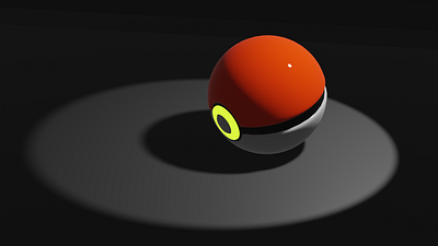 Pokeball 3d blender graphic design