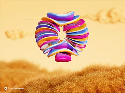 WonderLand β¦ 3d 3dart 3dartwork 3ddesign 3dillustration 3dsmax abstract b3d blender c4d colorful fantasy geometric graphic design minimal pooyasetayesh pooyast render shapes wallpaper