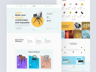 E-commerce Landing page UI Design design dribbble ecommerce website landing page shop ui ui design ux design web design website website design