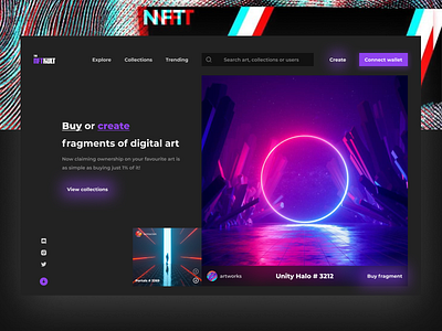 NFT marketplace V1 - TheNFTkult app art black case study dark design desktop digital art figma marketplace mockup nft nft marketplace prototype simple ui ux ux case study web app web application