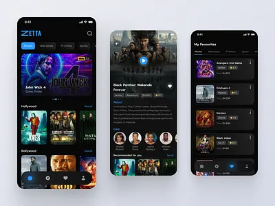 OTT App Design amazon prime app app design app ui design entertainment hotstar mobile mobile app movie netflix online movie ott ott app ui ui design web series