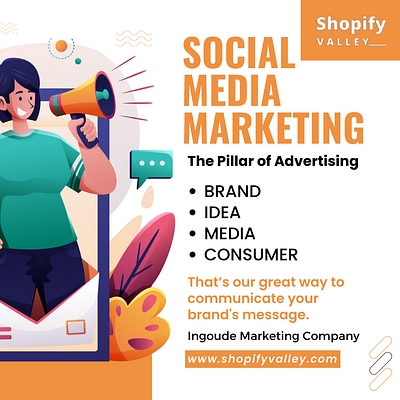 Social Media Marketing branding design shopify store design shopify store design service website design website developing