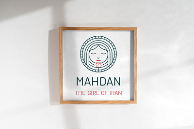 Mahdan, The girl of Iran branding design girl graphic illustrator iran logo vector woman