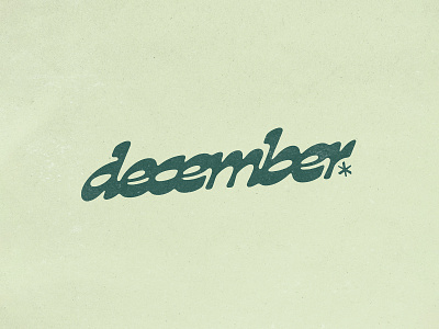 december december design font handmade illustration lettering script snow texture type typography winter
