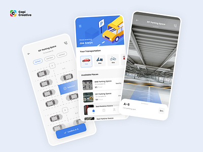 Finding A Parking - Mobile App UI Design apartment app app design capi car creative design map mobile mobileapp mr parking parking app transportation ui ui kit uidesign uxdesign vehicle vr