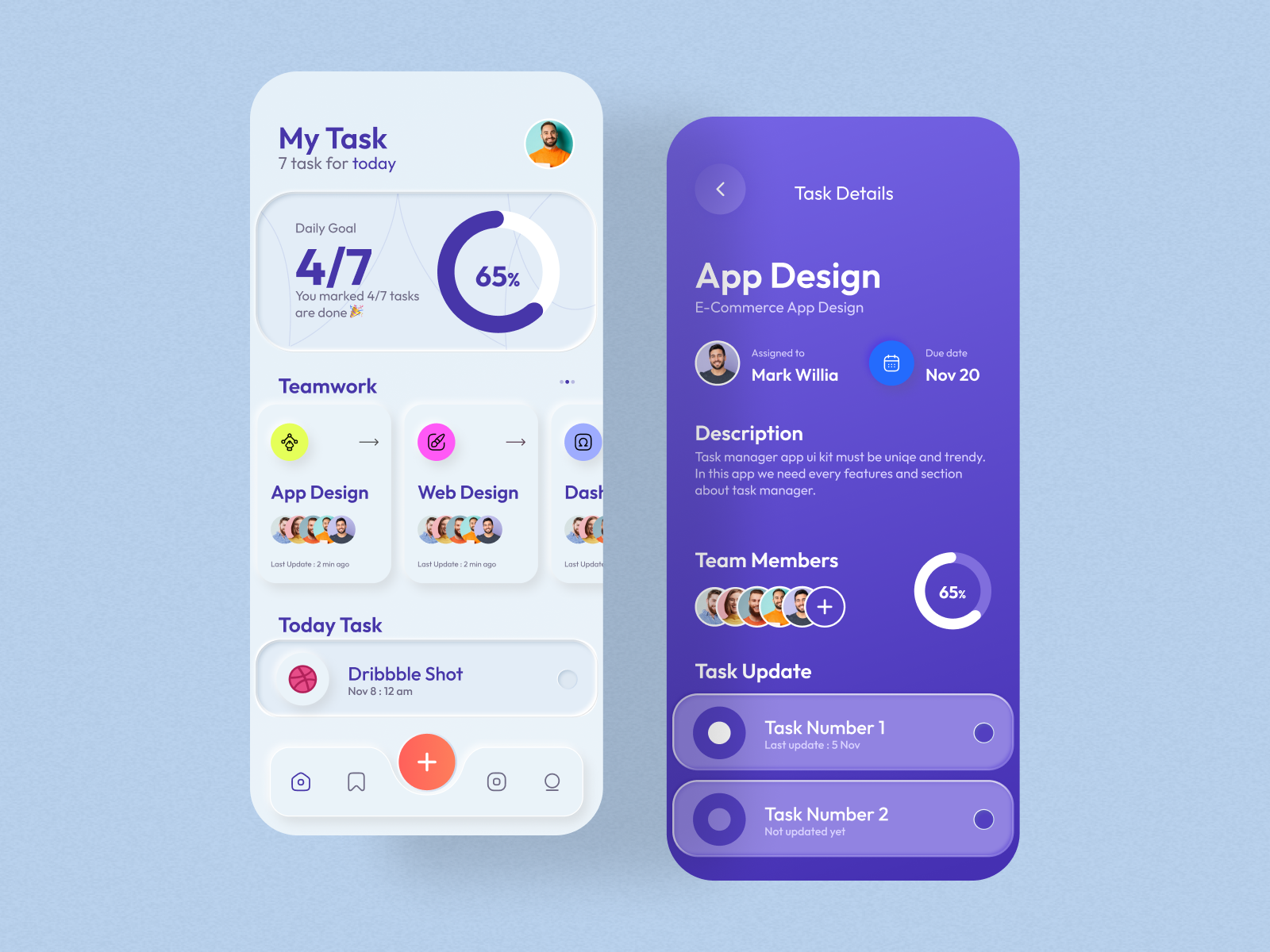 Task Management App by Awe UI/UX for Awe Design Studio on Dribbble