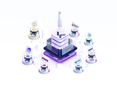 Isometric Cryptocurrencies Market illustrations cryptocurrencies isometric execution isometric isometric exchanges isometric finance isometric fintech isometric rocket isometric server isometric trading
