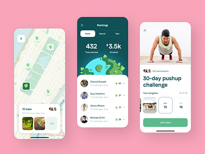 Mobile challenge app design [2/2] by SELECTO on Dribbble