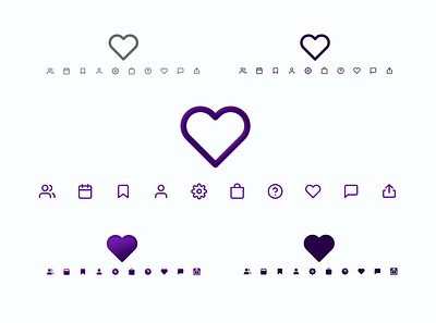 Icon states design illustration ui