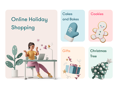 Holiday Season christmas christmas tree design ecommerce holiday holiday season online online shopping product design tree ui ux web cards web design website