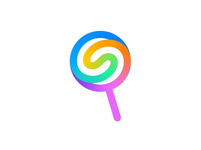 Lollipop Letter S Logo Design (Unused for Sale) app ios mac apple brand identity branding candy colorful colors crypto for sale unused buy gradient logo mark symbol icon mihai dolganiuc design negative space path rainbow round rounded sweet swirl tech technology type typography text custom vortex