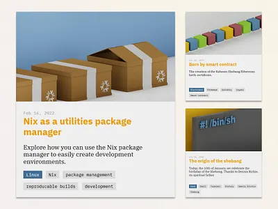 Blog-post artwork blender design html photoshop ui webdesign
