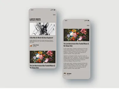 Blog Layout Exploration 02 blog blog design blog post blogger design figmadesign minimal minimalistic ui ui design