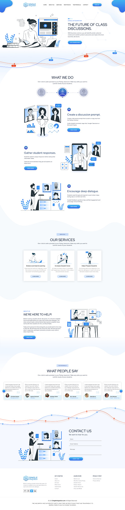 Single Page Website Design and Development alpine jss figma graphic design html responsive design talwind css uiux website design website developmnet
