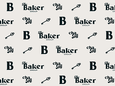The Baker Group Realty Brand Icon Wall branding key logo modern realtor realty