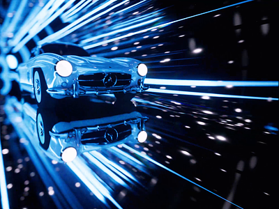 ⚡🏎️💨 3d animation blender blue branding c4d camera car cinema4d graphic design lights mercedes mercedes benz motion motion design motion graphics octane redshift vintage