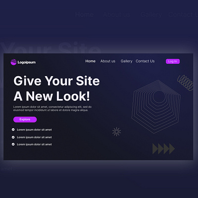 Website Landing Page design ui ux