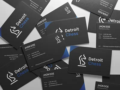 Chess Bussiness Card design branding bussiness card card chess chess logo company branding company card company logo graphic design logo rook logo work card