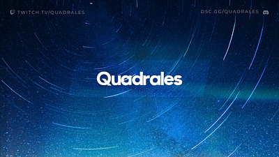 Quadrales | YouTube/Twitch Branding branding design graphic design stream twitch youtube
