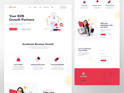 macambo homepage branding clean consultancy digital marketing homepage illustration macambo marketing agency minimalist product launch start up ui ux webdesign website white