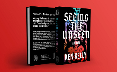 Seeing the Unseen Book Jacket book cover book design cover design foil printing print production publishing type typography