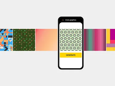 Generate Graphics abstract ai design generative geometric gradient pattern