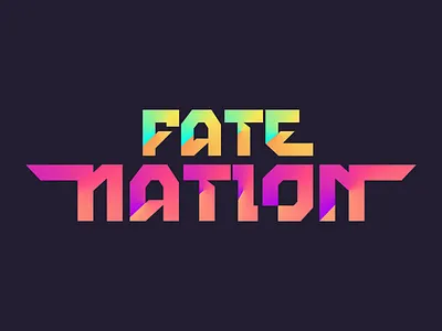 Fate Nation branding design logo