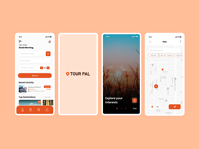 Tour pal 3d animation application branding dashboad design graphic design illustration logo mobile application mobile ui motion graphics ui ui design ui ux ux ux design vector