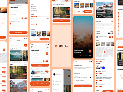 Tour Pal 3d animation application branding dashboad design graphic design illustration logo mobile application mobile ui motion graphics tourism app travel app ui ui design ux ux design vector
