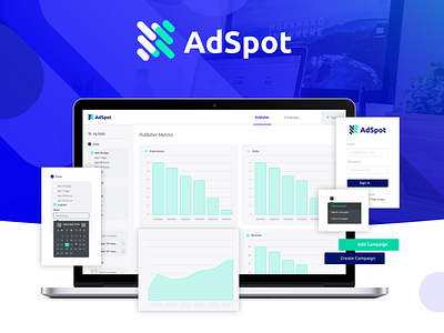 AdSpot Dashboard branding design logo product ui ux