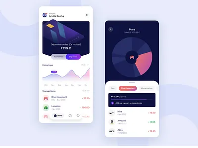 Piggy Bank App Challenge app ban bank design graph home homepage mobile money ui