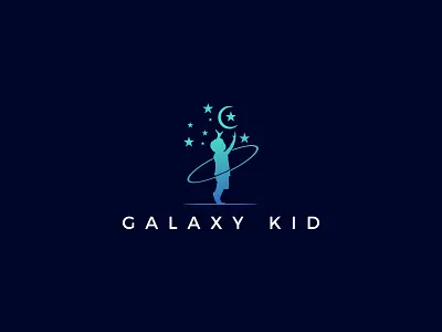 Galaxy logo astronomy brand branding cosmos design emblem logo creative round galaxy icon illustration logo design milkyway modern moon nasa samsung science space star typography universe