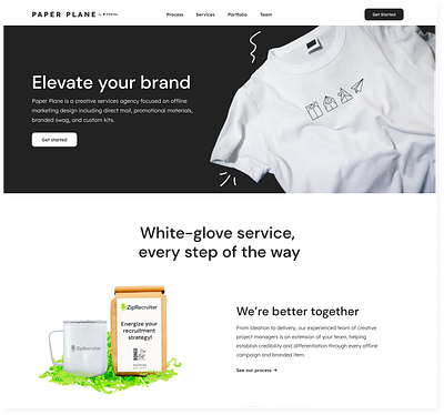 Postal - Paper Plane Agency agency branding design gifting postal swag website website design