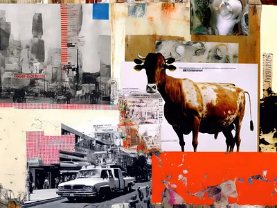 collage ai canvas print design painting wall art