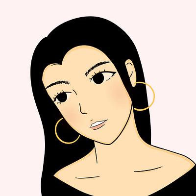 some girl. drawing girl illustration procreate
