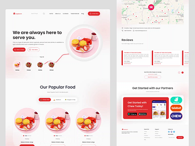 Restaurant Food landing page animation branding design food and drink food delivery graphic design illustration landing landing page logo motion graphics order restaurant restaurant food landing page trending ui ui design ux web web design