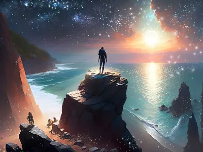 beyond the sea digital illustration