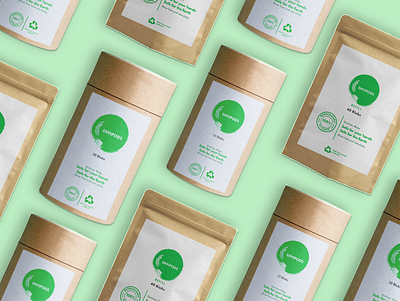 ENVIPODS | Product display | Mockup 3d abhinaya abhinayakondi aesthetic branding cardboard ecofriendly graphic design green illustration kondi logo minimalism minimalistic packaging paper product sustainability ui vector