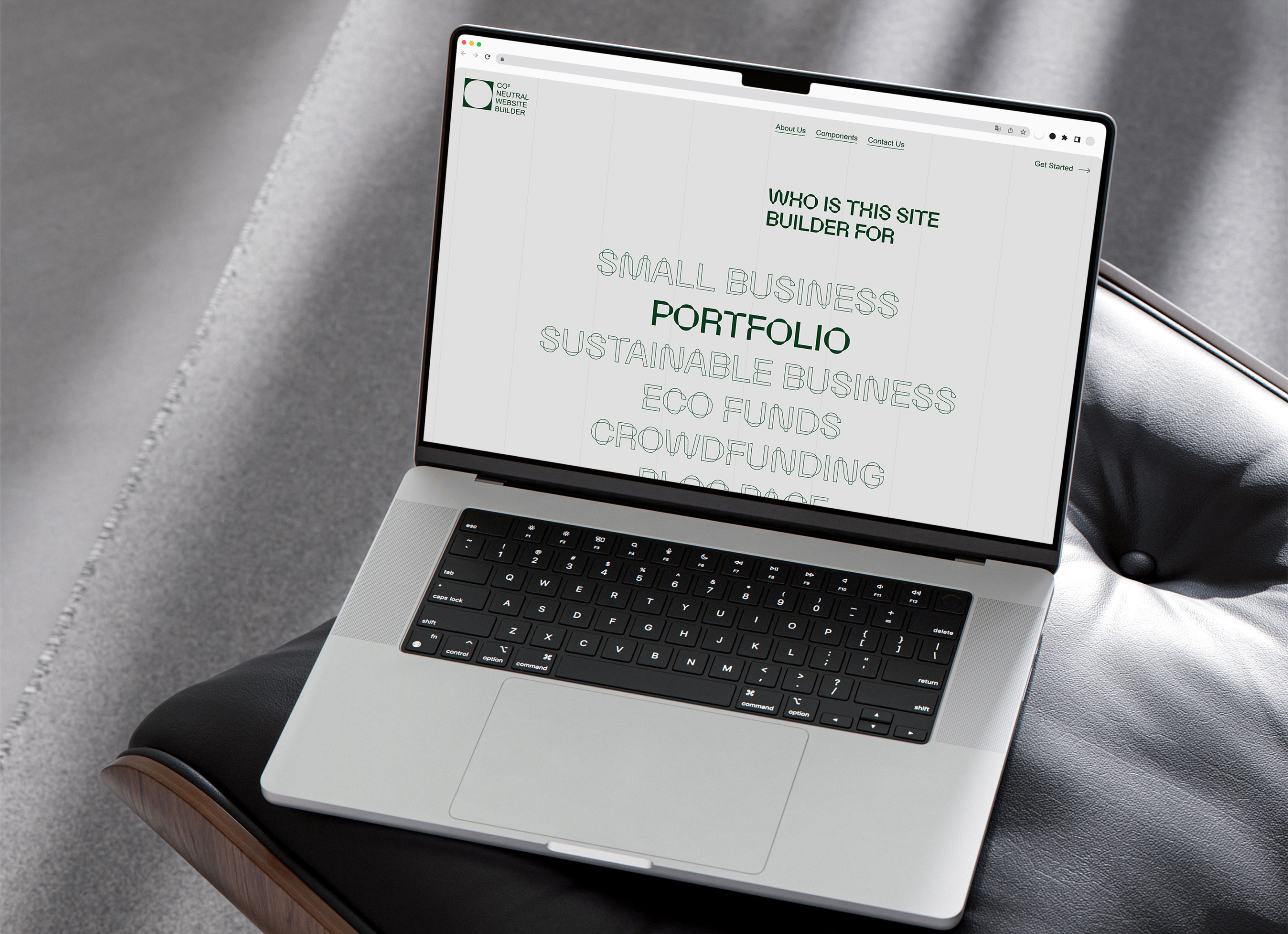 CO2 – Neutral Website Builder animation branding motion graphics ui ux web