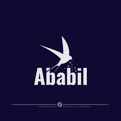 Ababil logo design branding islam logo typography