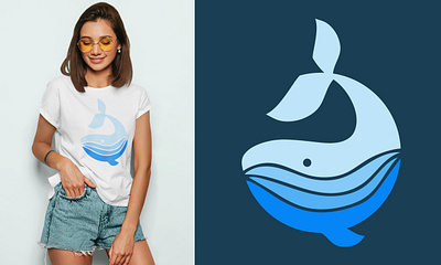 Whale Tale Apparel Logo adobe illustrator animals brand branding design graphic design illustration logo merchandise ocean sea tshirt vector whale